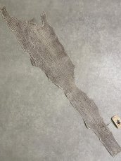 画像1: シャーク　バニラ×茶　サメ革　鮫革　シャークスキン　 (1)