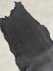 画像2: シャーク　ブラック　鮫革　シャークスキン (2)