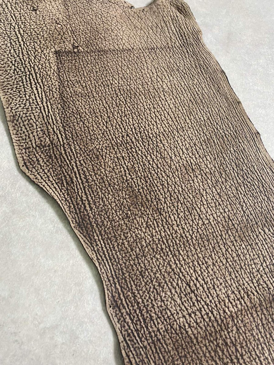 画像3: シャーク　ヌバック　ブラウン  鮫革 (3)