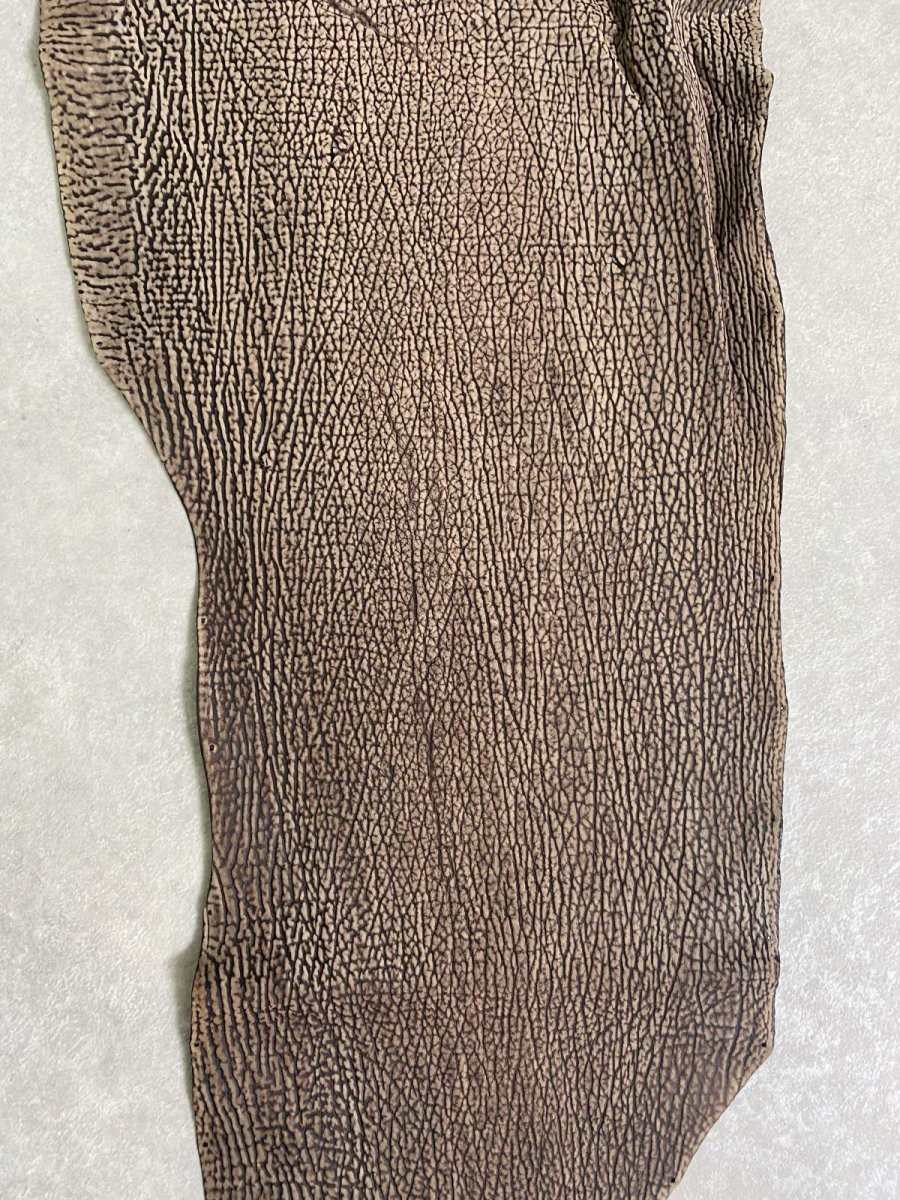 画像2: シャーク　ヌバック　ブラウン  鮫革 (2)