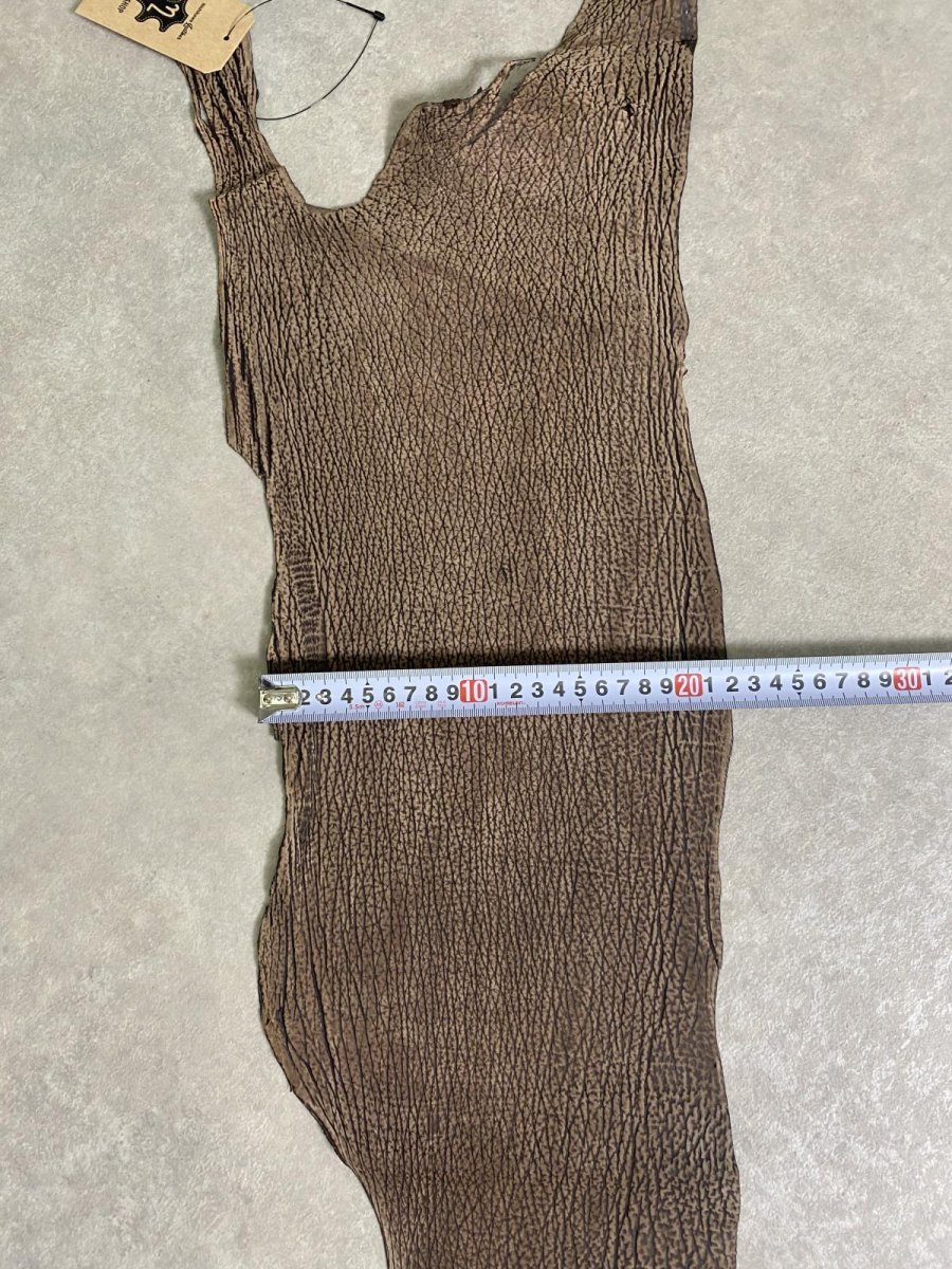 画像6: シャーク　ヌバック　ブラウン  鮫革 (6)