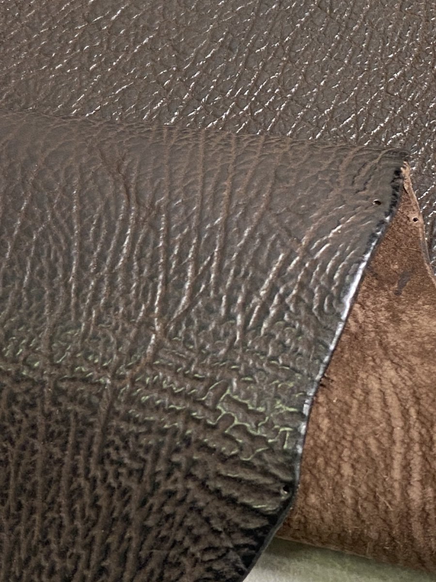 画像6: シャーク　ブラウン　サメ革　鮫革　シャークスキン (6)