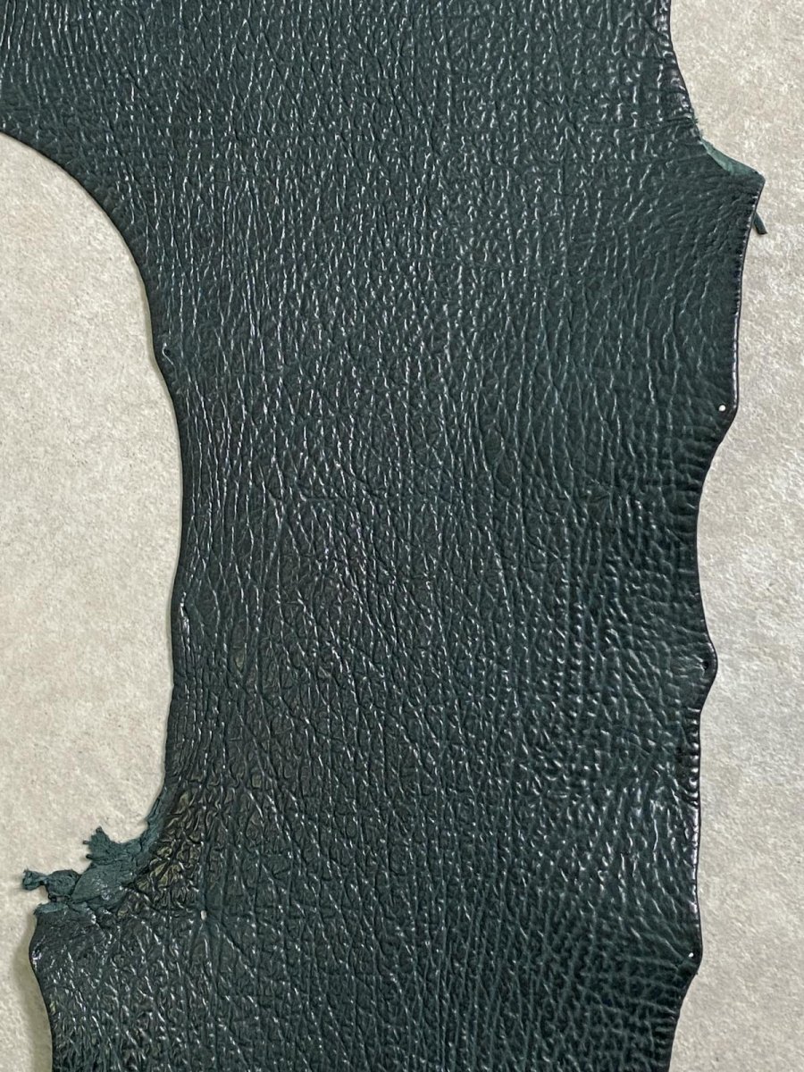 画像4: シャーク　ダークグリーン　サメ革　鮫革　シャークスキン (4)