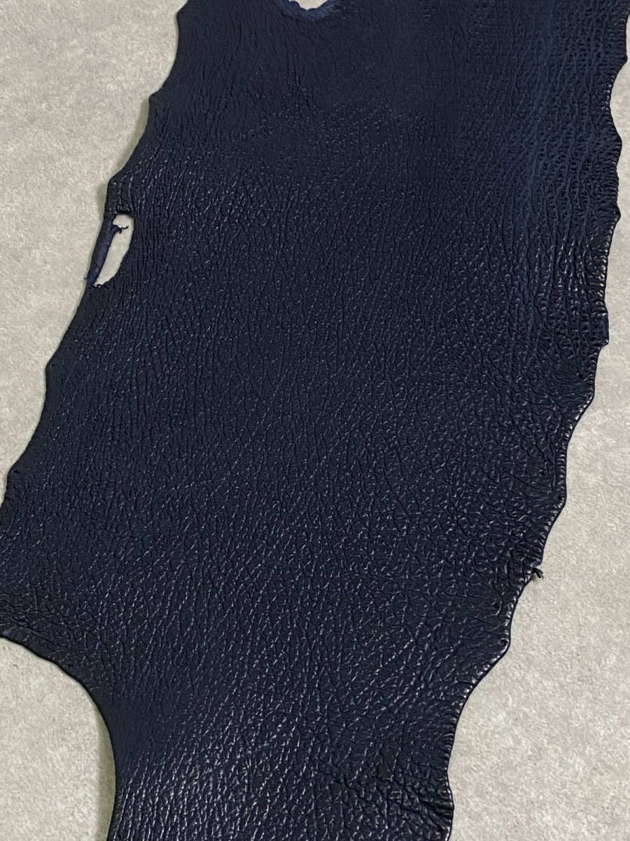 画像5: シャーク　ネイビー　サメ革　鮫革　シャークスキン (5)