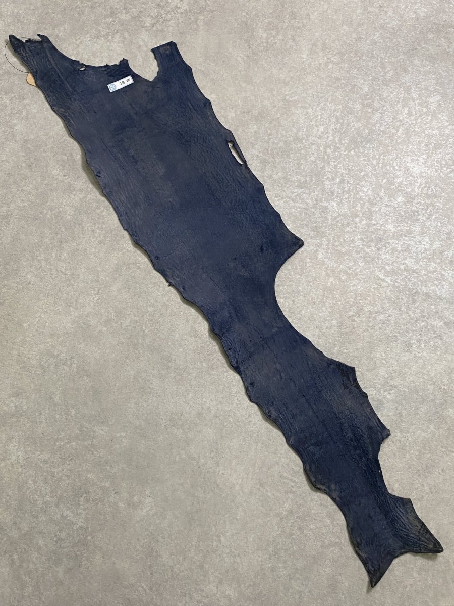 画像7: シャーク　ネイビー　サメ革　鮫革　シャークスキン (7)