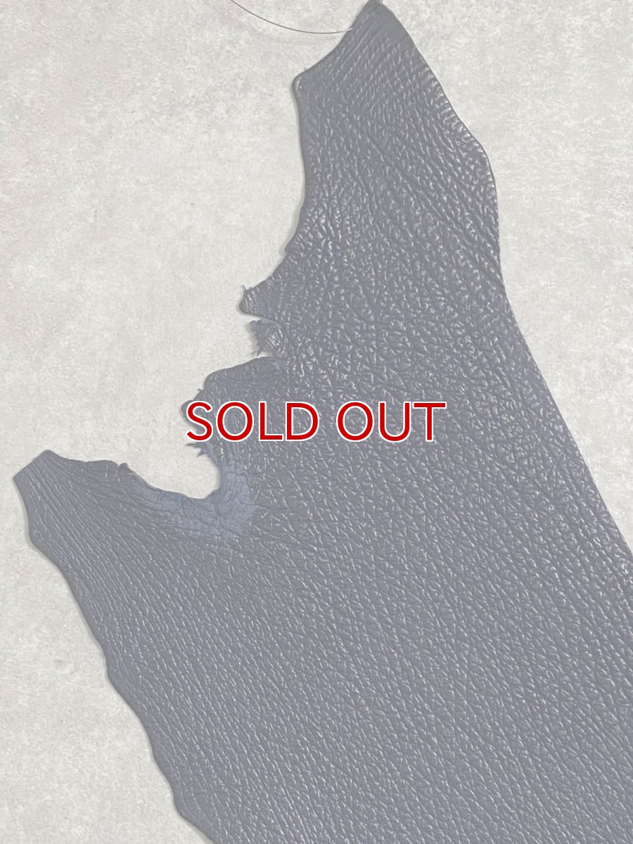 画像2: シャーク　ネイビー　サメ革　鮫革　シャークスキン (2)