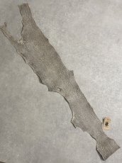 画像1: シャーク　バニラ×茶　サメ革　鮫革　シャークスキン　 (1)