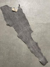 画像1: シャーク　白×黒　サメ革　鮫革　シャークスキン　 (1)