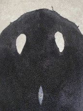 画像2: スティングレイ　ブラック　10インチ　エイ革　ガルーシャ (2)