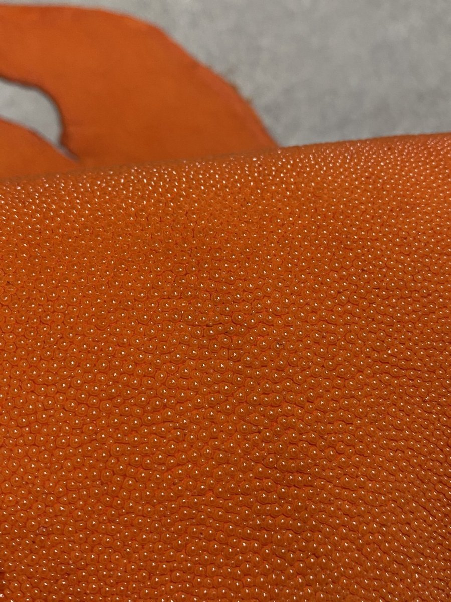 画像6: スティングレイ　オレンジ　８インチ　エイ革　ガルーシャ (6)