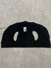 画像5: スティングレイ　ブラック　吟スリ　ぼうし型ハギレSサイズ　エイ革　ガルーシャ (5)