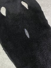 画像2: スティングレイ　ブラック　10インチ　エイ革　ガルーシャ (2)