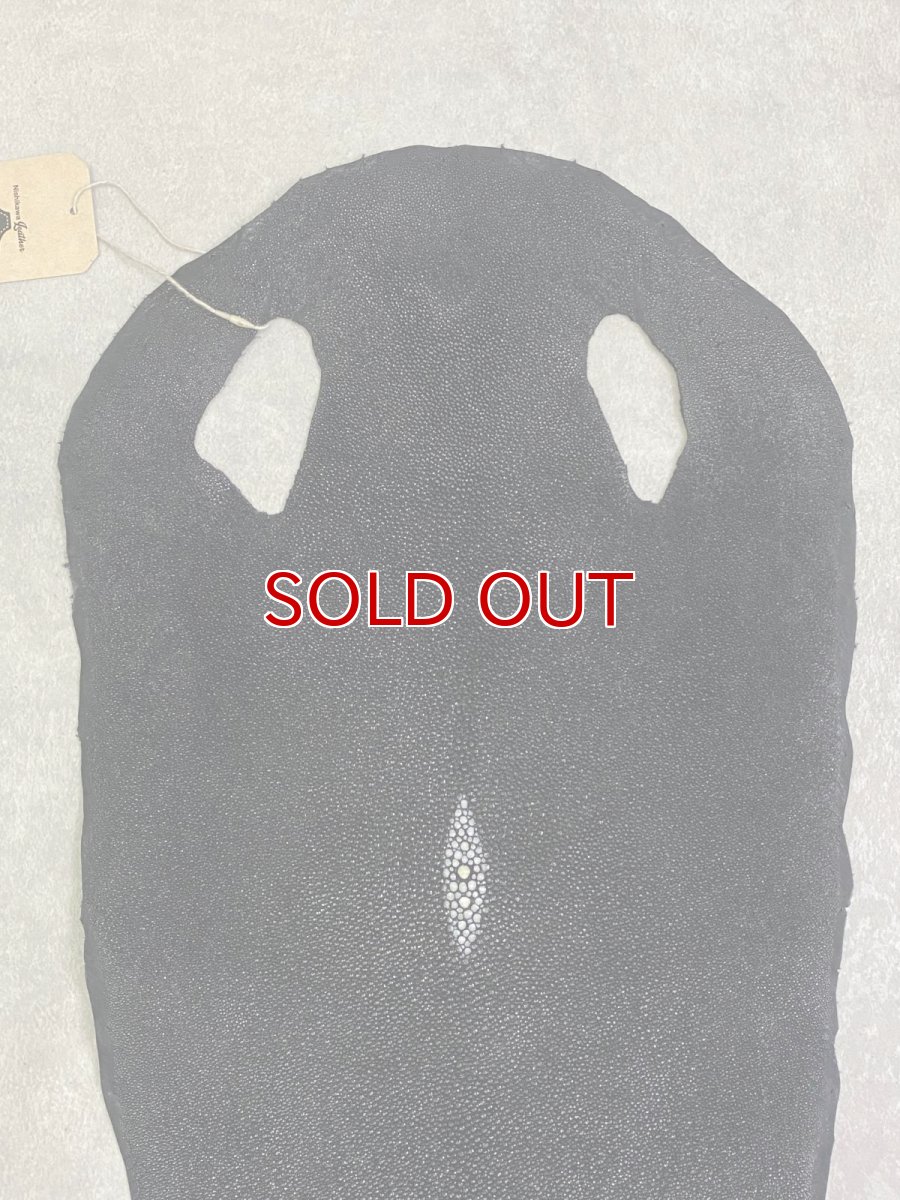 画像4: スティングレイ　ブラック　10インチ　エイ革　ガルーシャ (4)