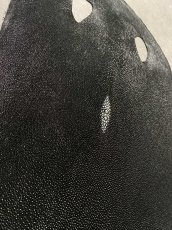 画像4: スティングレイ　ブラック　10インチ　エイ革　ガルーシャ (4)