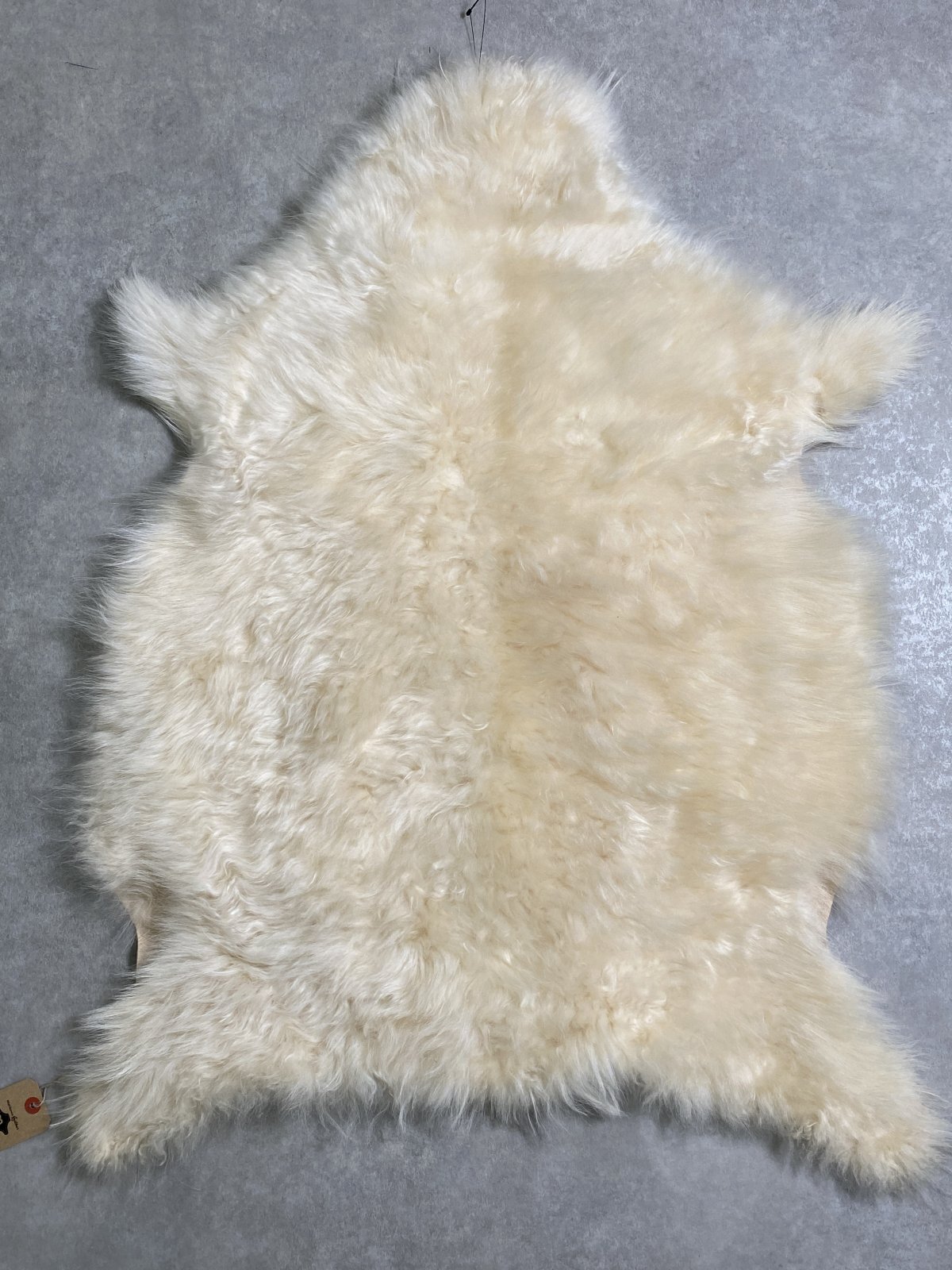 カシミア毛皮　ホワイト　　天然　敷物　ラグ
