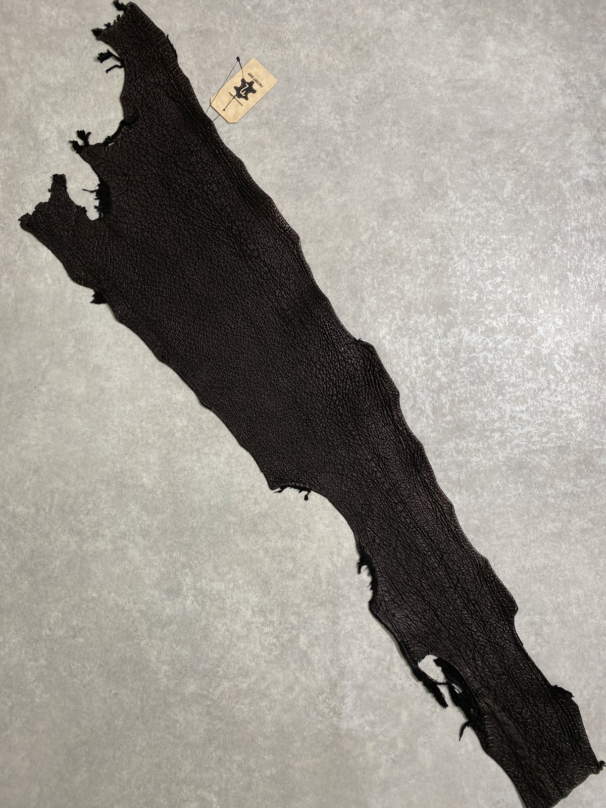 シャーク　ブラック　鮫革　シャークスキン