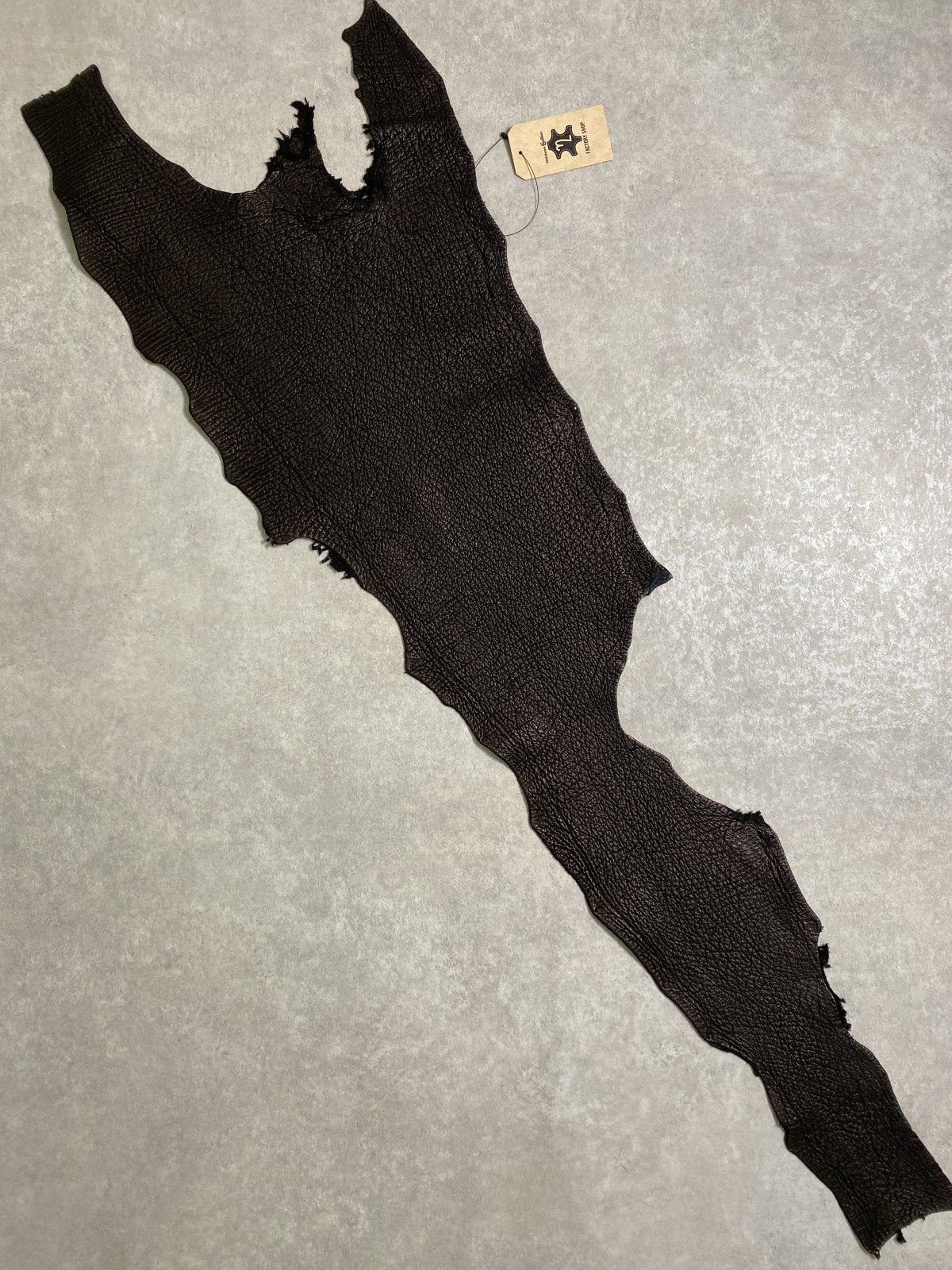 シャーク　ブラック　鮫革　シャークスキン